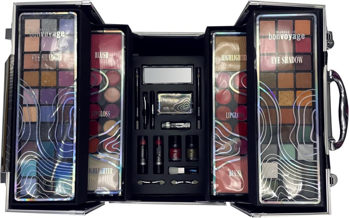Professional Makeup Kit Full Face Eyeshadow Lip Blush Set - Kwikley