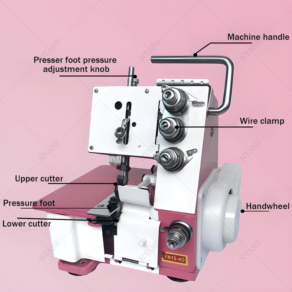 Professional Overlock Sewing Machine 1200SPM LED Heavy Duty Serger - Kwikley