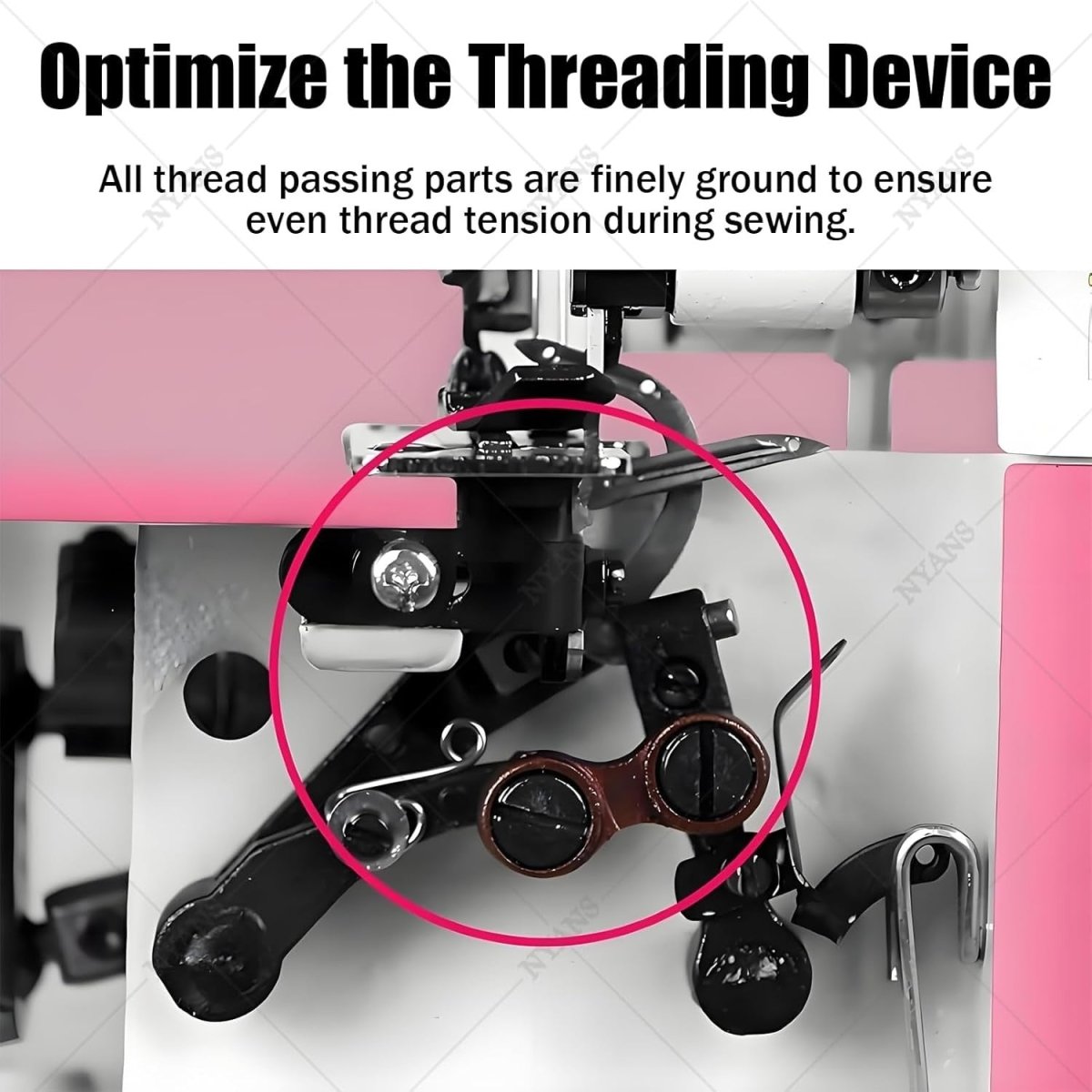 Professional Overlock Sewing Machine 1200SPM LED Heavy Duty Serger - Kwikley