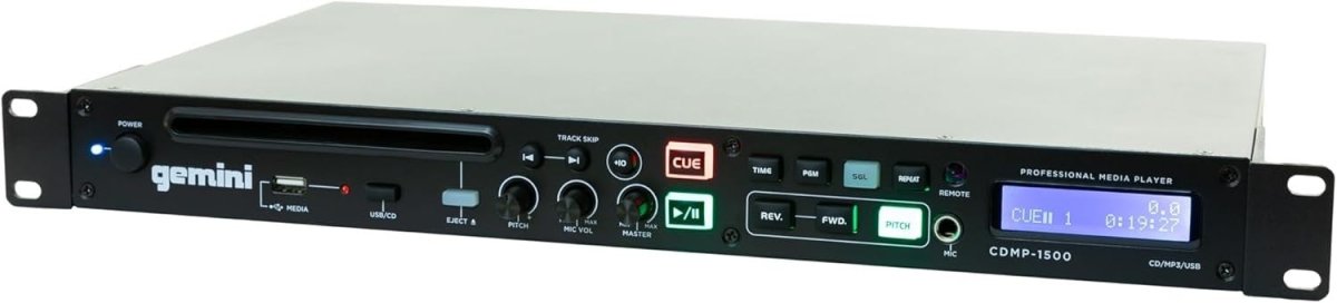 Professional Rackmount CD MP3 USB Player Anti Shock Audio System - Kwikley