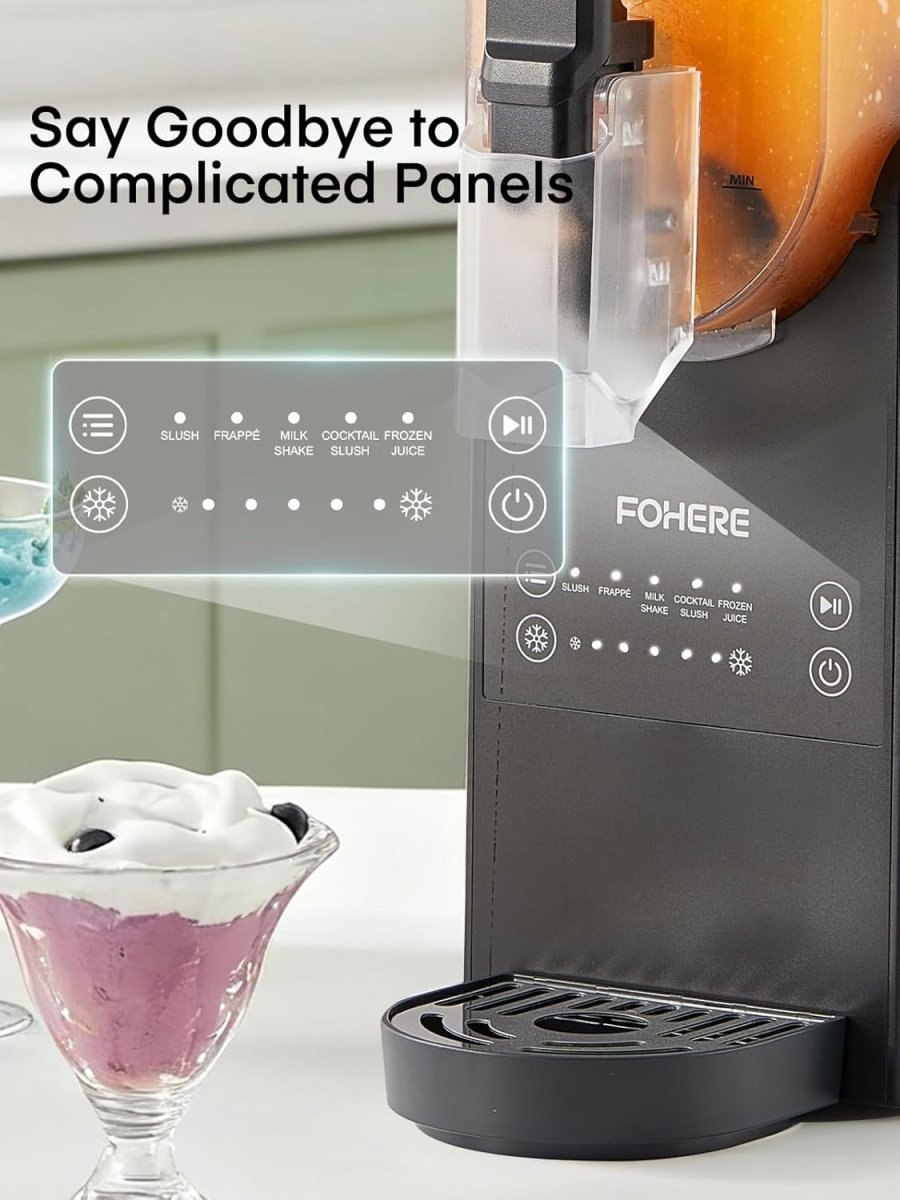 Professional Slushie Machine 2.6L Frozen Drink Maker Built - In Compressor - Kwikley