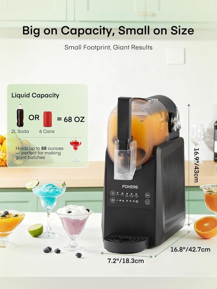 Professional Slushie Machine 2.6L Frozen Drink Maker Built - In Compressor - Kwikley