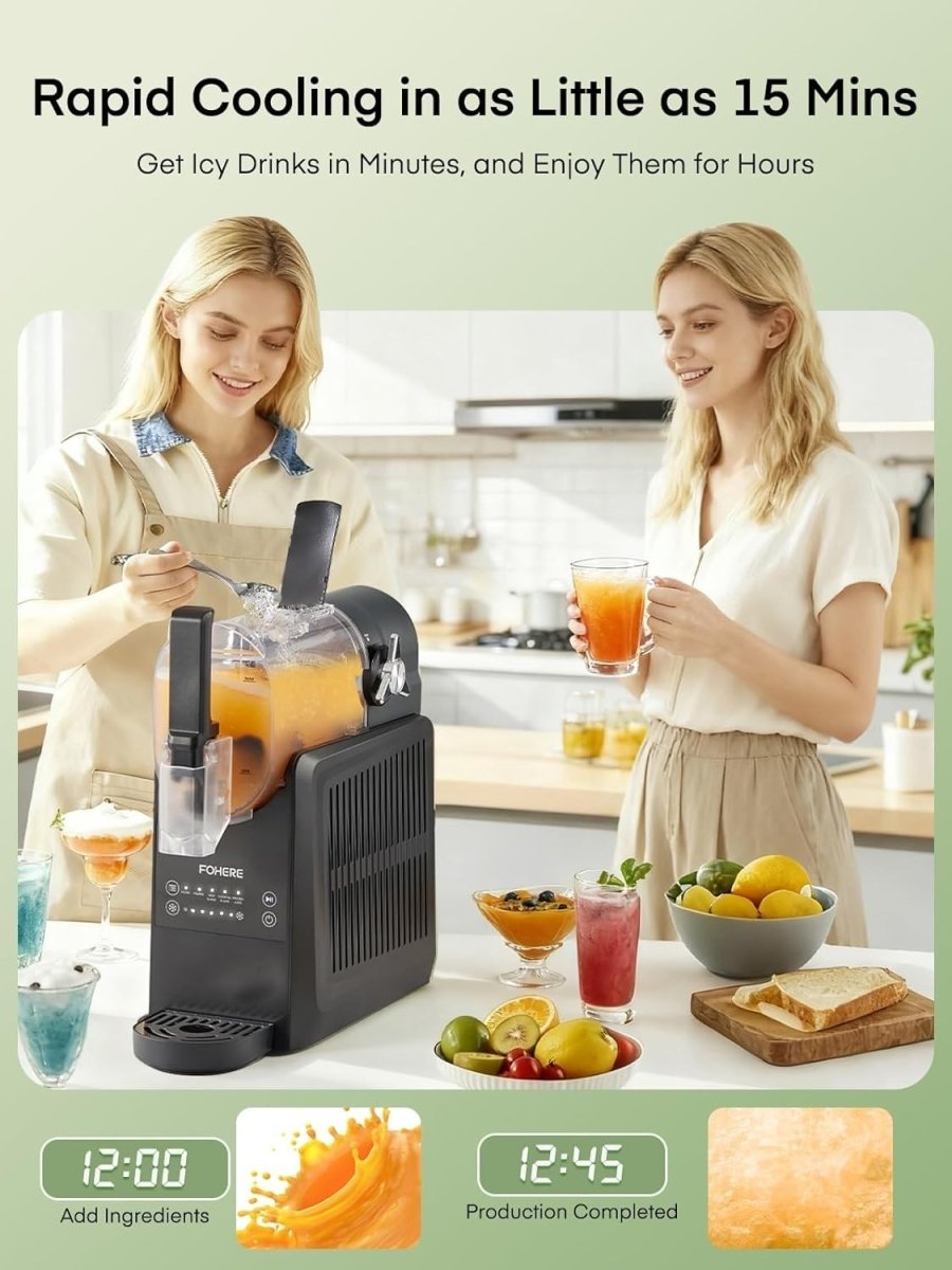 Professional Slushie Machine 2.6L Frozen Drink Maker Built - In Compressor - Kwikley