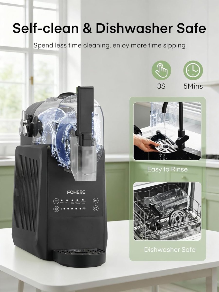 Professional Slushie Machine 2.6L Frozen Drink Maker Built - In Compressor - Kwikley
