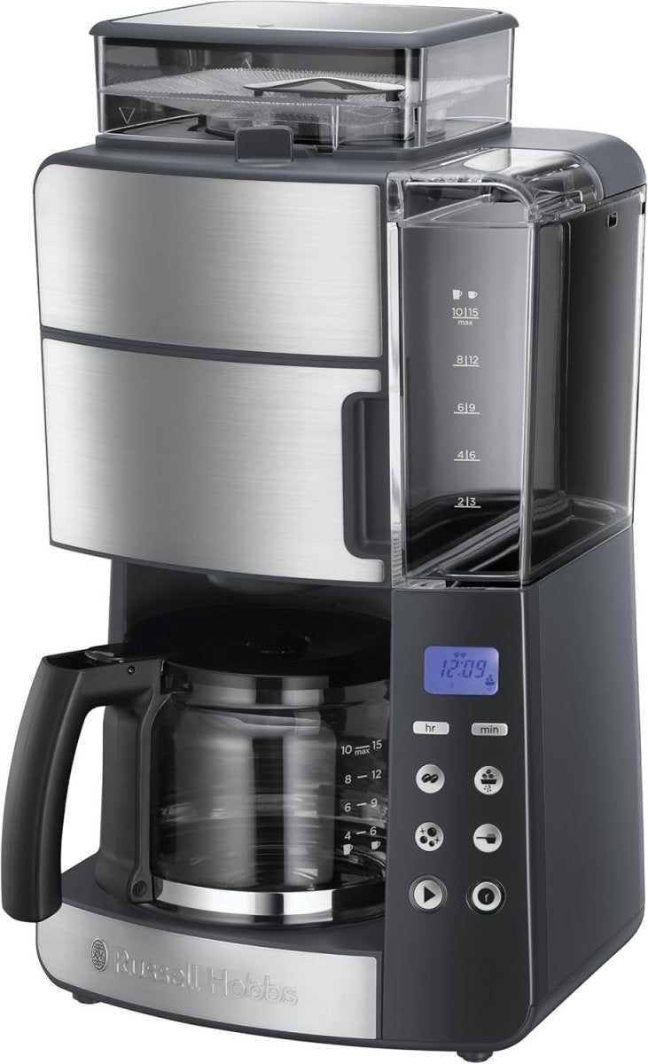 Programmable Grind & Brew Coffee Maker 10 - Cup With Built - In Bean Grinder - Kwikley