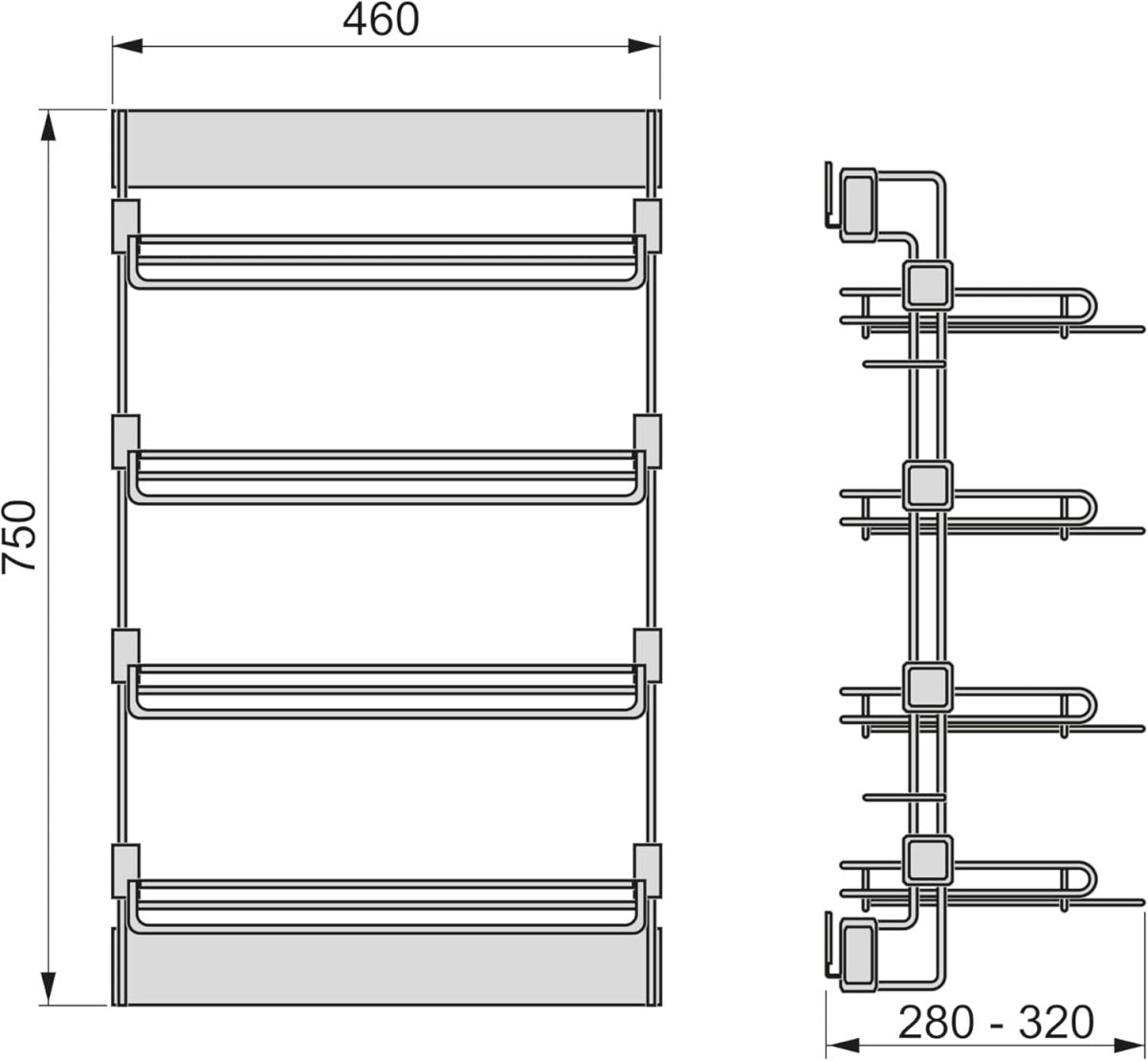 Pull Out Shoe Rack Closet Organizer Sliding 4 Tier Storage - Kwikley