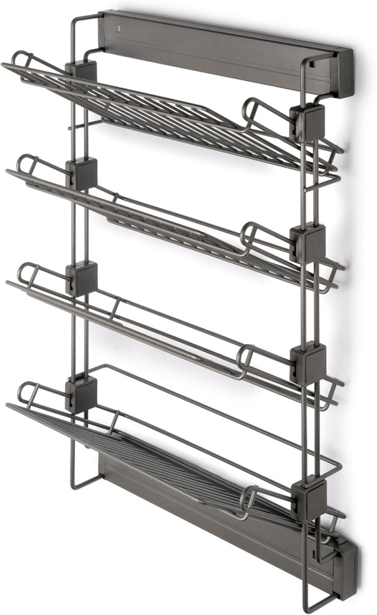 Pull Out Shoe Rack Closet Organizer Sliding 4 Tier Storage - Kwikley