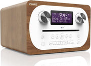 Pure Evoke C - D4 CD Player DAB+ FM Internet Radio Bluetooth Alarm Timer Walnut - Kwikley