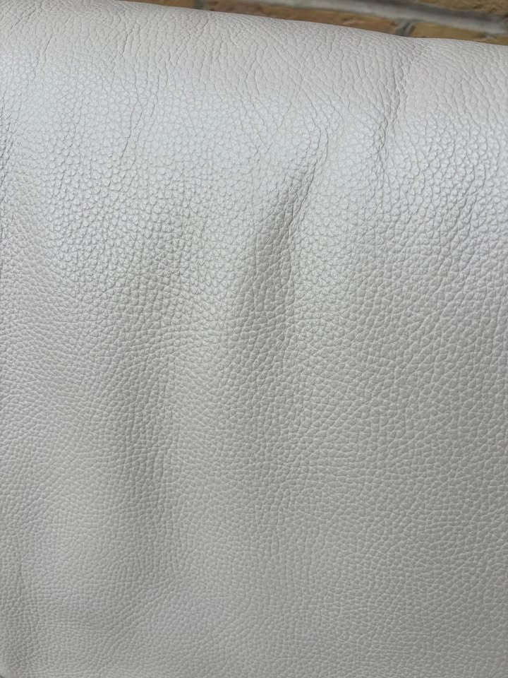 Putty Grey Long Leather Corner Sofa (PTP) - Kwikley