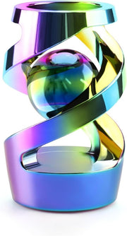 Rainbow Metal Kinetic Desk Spinner Stress Relief ADHD Focus Fidget - Kwikley