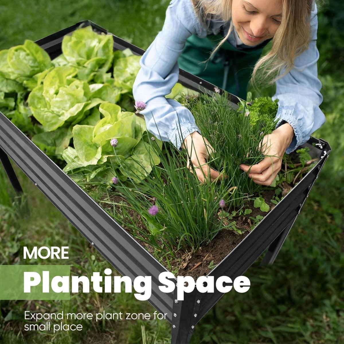 Raised Garden Bed with Cover 180cm Elevated Planter Greenhouse - Kwikley