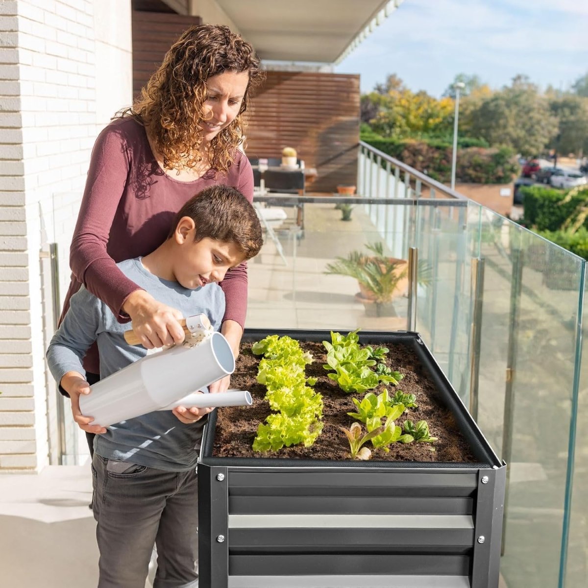 Raised Garden Bed with Cover 180cm Elevated Planter Greenhouse - Kwikley
