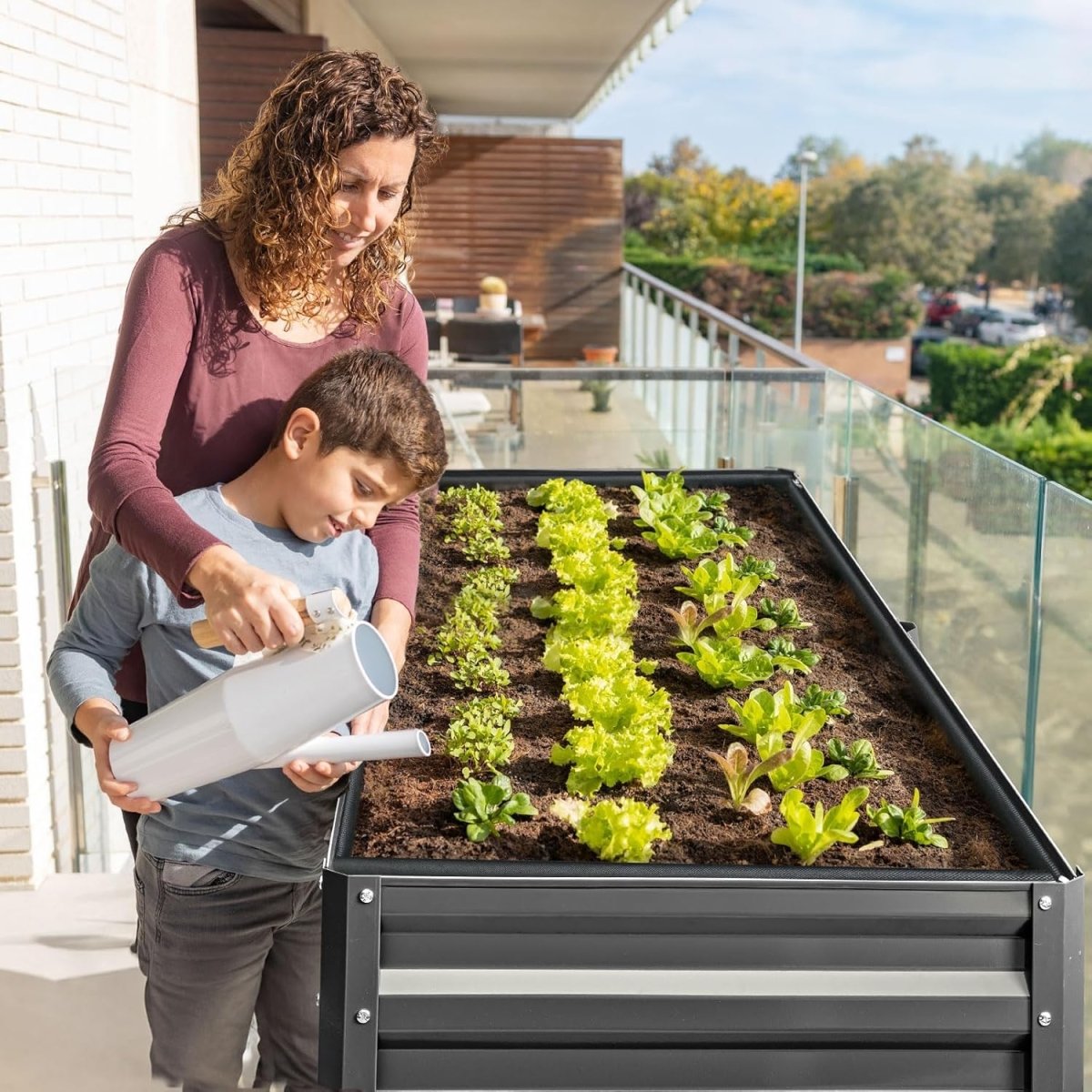 Raised Garden Bed with Legs 180cm Elevated Metal Planter Box - Kwikley