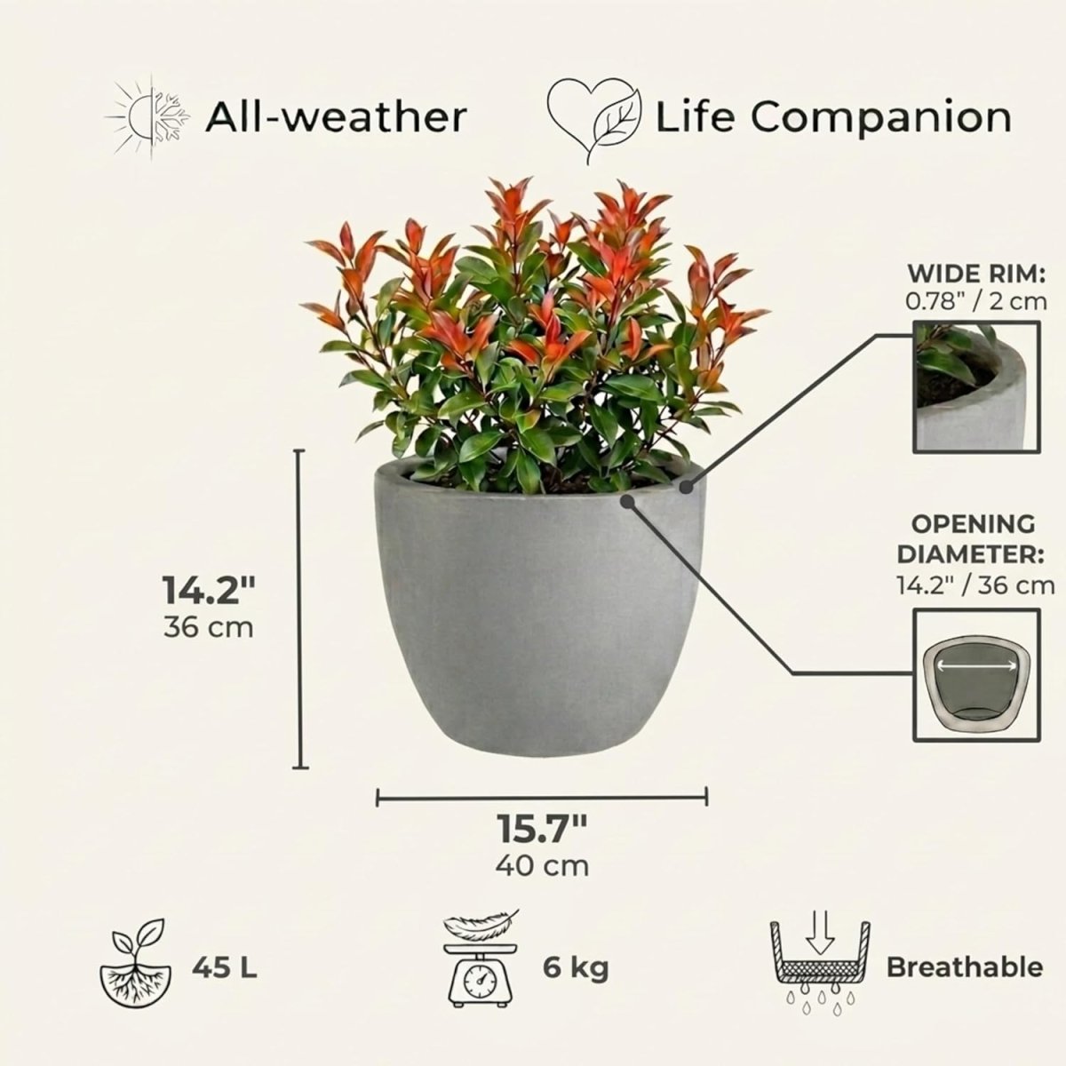 Raised Garden Bed with Legs 86cm Elevated Metal Planter Box - Kwikley