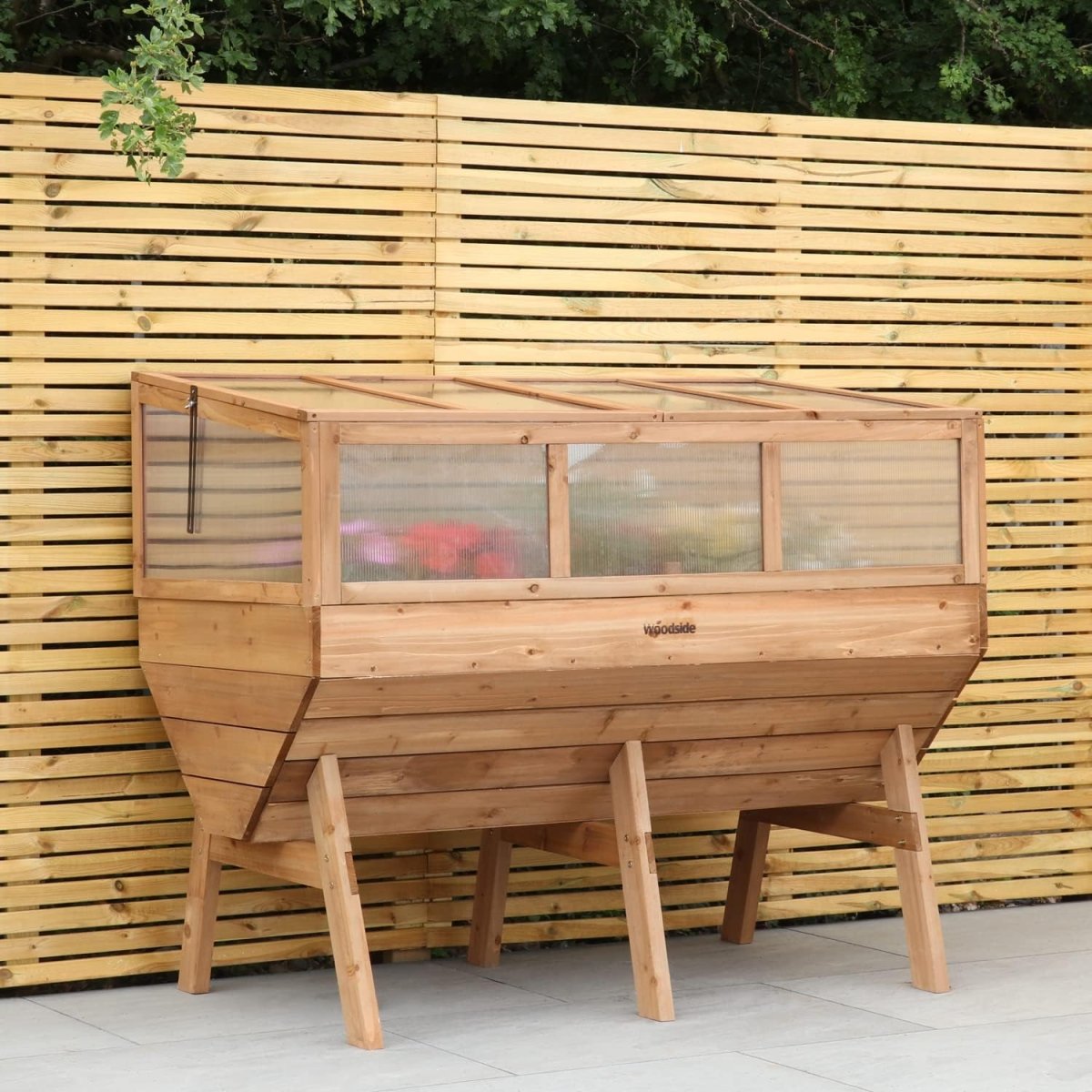 Raised Wooden Garden Planter Cold Frame Growhouse Vegetable Herb Bed - Kwikley