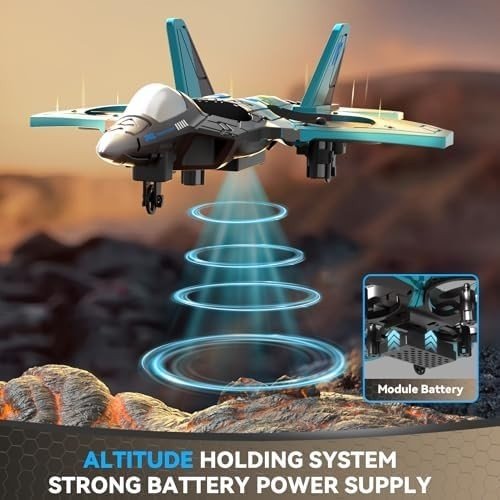 RC Plane Quadcopter 360° Flips LED Lights 2 Batteries Kids Adults Toy - Kwikley
