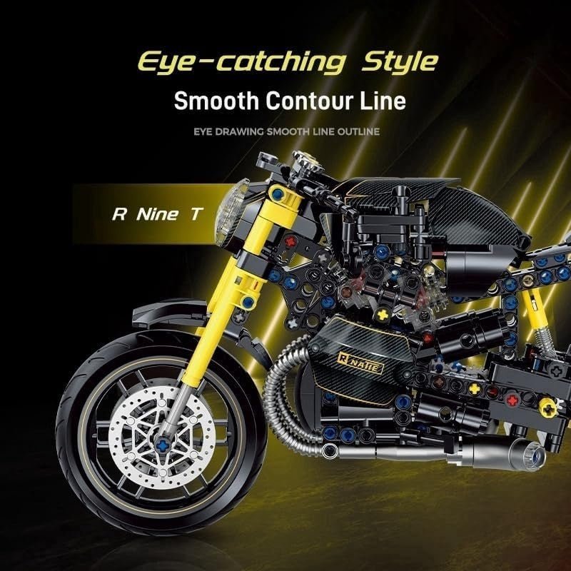 Realistic Motorcycle Model Kit with Moving Parts & Easy Step - by - Step Build - Kwikley