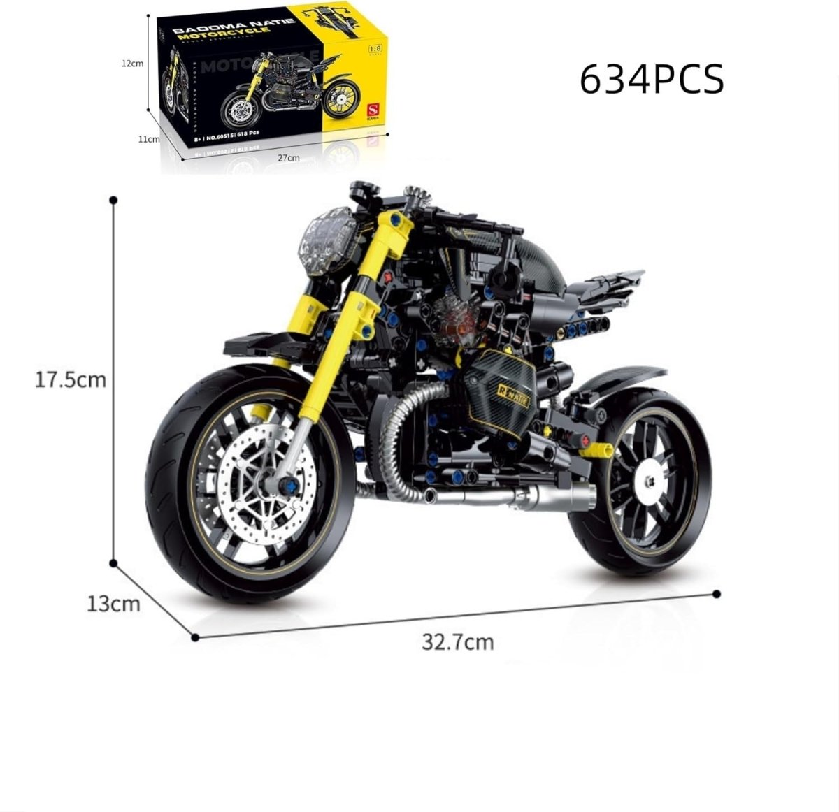 Realistic Motorcycle Model Kit with Moving Parts & Easy Step - by - Step Build - Kwikley