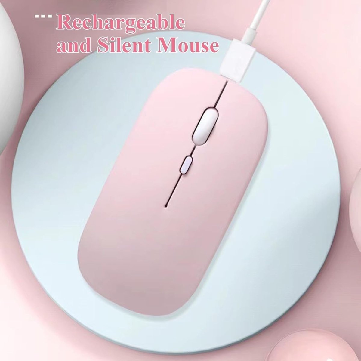 Rechargeable Bluetooth 5.0 Wireless Mouse Silent 2.4G Laptop PC - Kwikley
