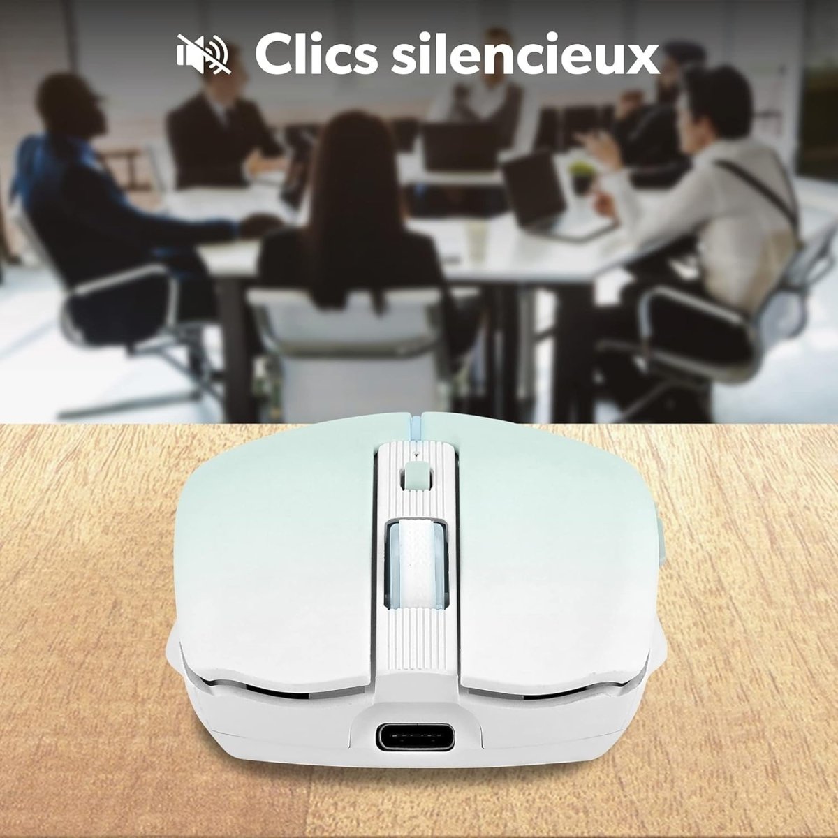 Rechargeable Bluetooth Mouse 1600 DPI Wireless 6 Button - Kwikley