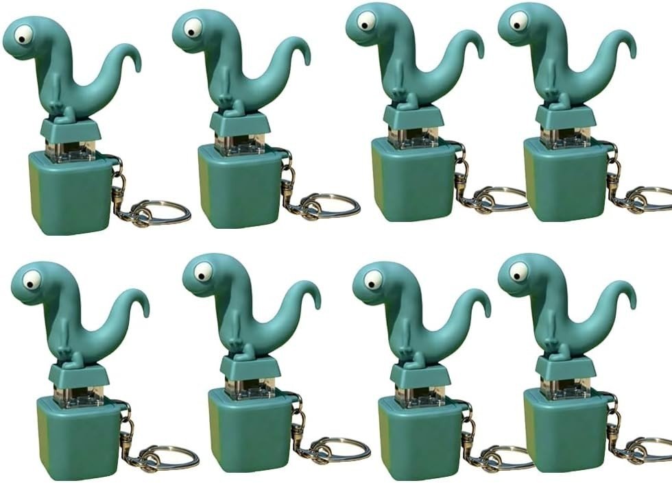 Rechargeable Lizard Sound Fidget Keychain LED Click Toy Stress Relief 8pcs - Kwikley