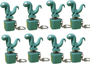 Rechargeable Lizard Sound Fidget Keychain LED Click Toy Stress Relief 8pcs - Kwikley
