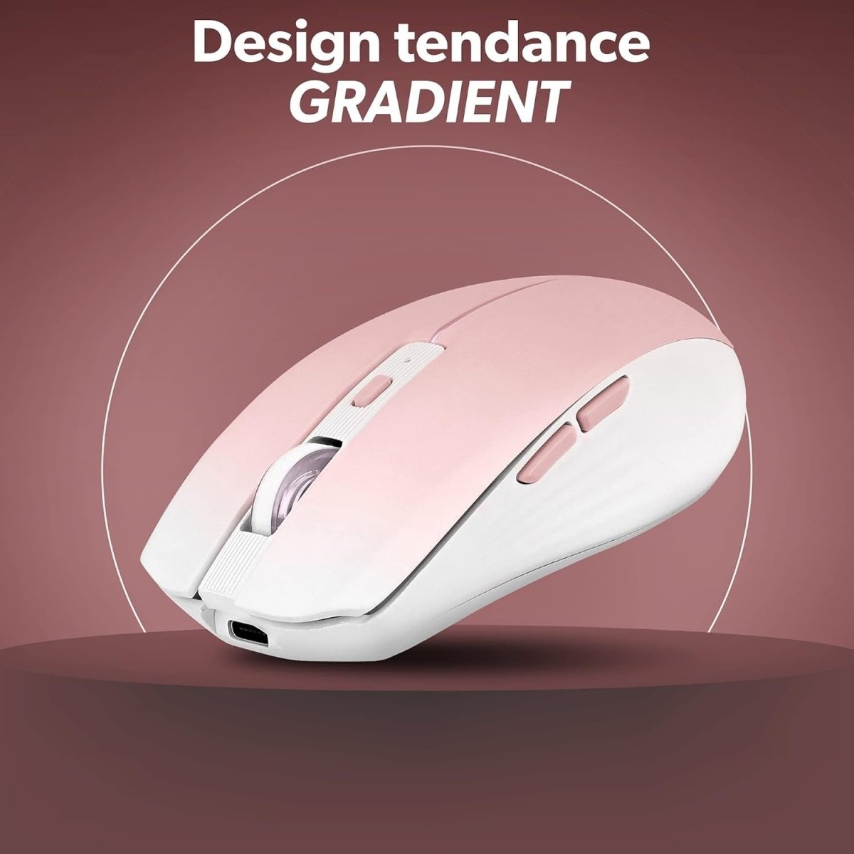 Rechargeable Wireless Mouse Bluetooth 1600 DPI 6 Buttons - Kwikley