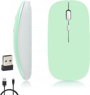 Rechargeable Wireless Mouse Bluetooth 2.4G Silent 1600 DPI - Kwikley