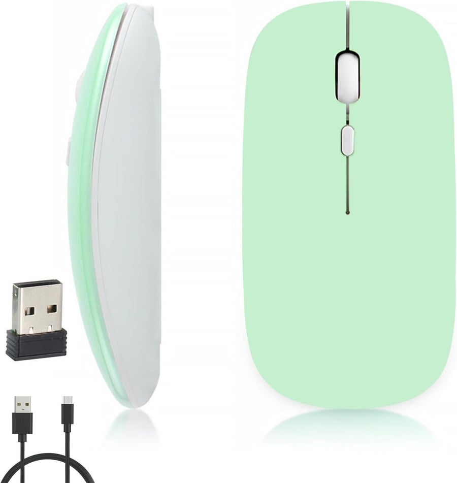 Rechargeable Wireless Mouse Bluetooth 2.4G Silent 1600 DPI - Kwikley