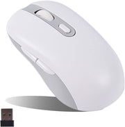 Rechargeable Wireless Mouse Bluetooth Silent 1600DPI 6 Button USB - Kwikley