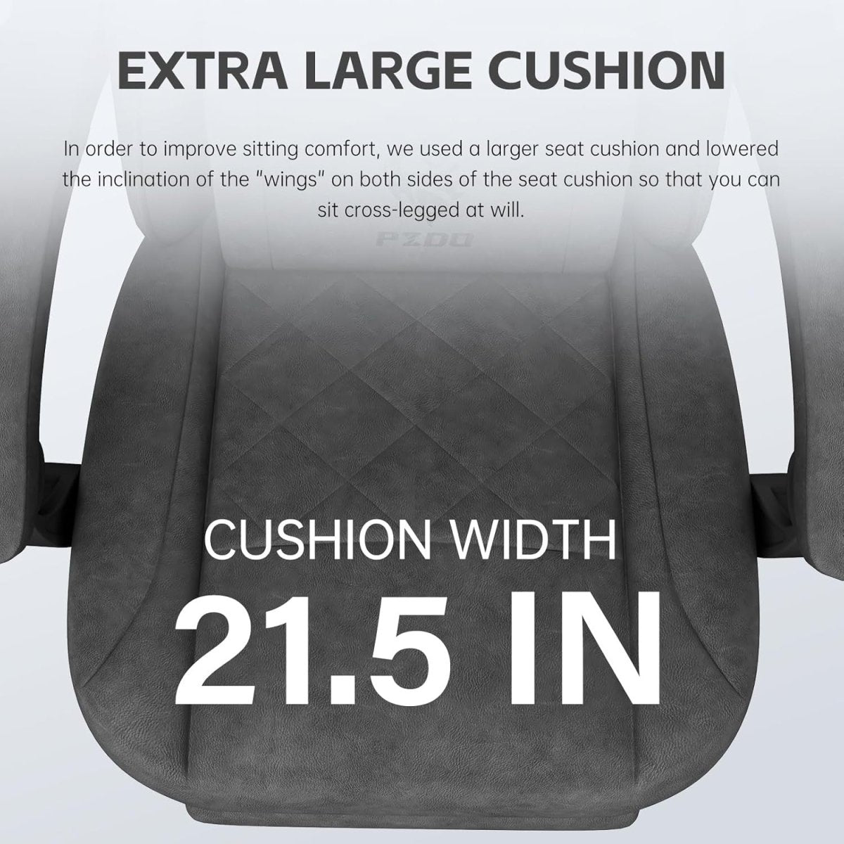 Reclining Gaming Chair with Footrest 350lbs Ergonomic Fabric - Kwikley