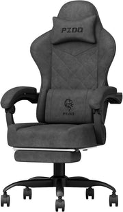 Reclining Gaming Chair with Footrest 350lbs Ergonomic Fabric - Kwikley
