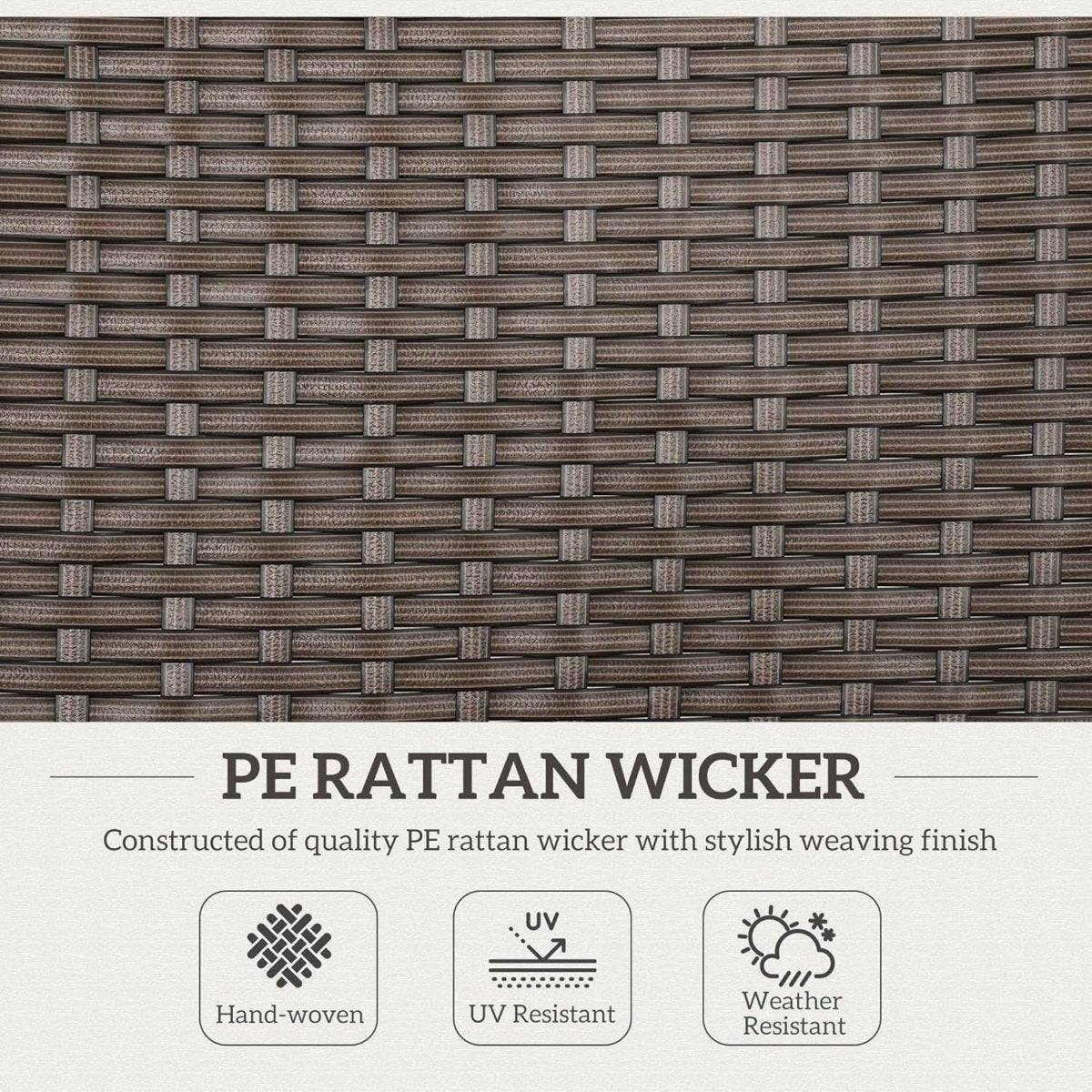 Reclining Garden Chairs Pair Foldable High Back Rattan Outdoor Relaxers - Kwikley