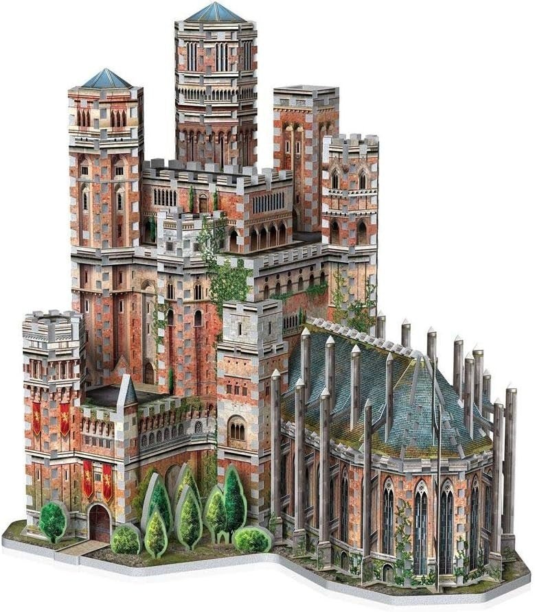Red Keep 3D Puzzle Fantasy Castle Model 845 Piece Collectors Build Kit - Kwikley