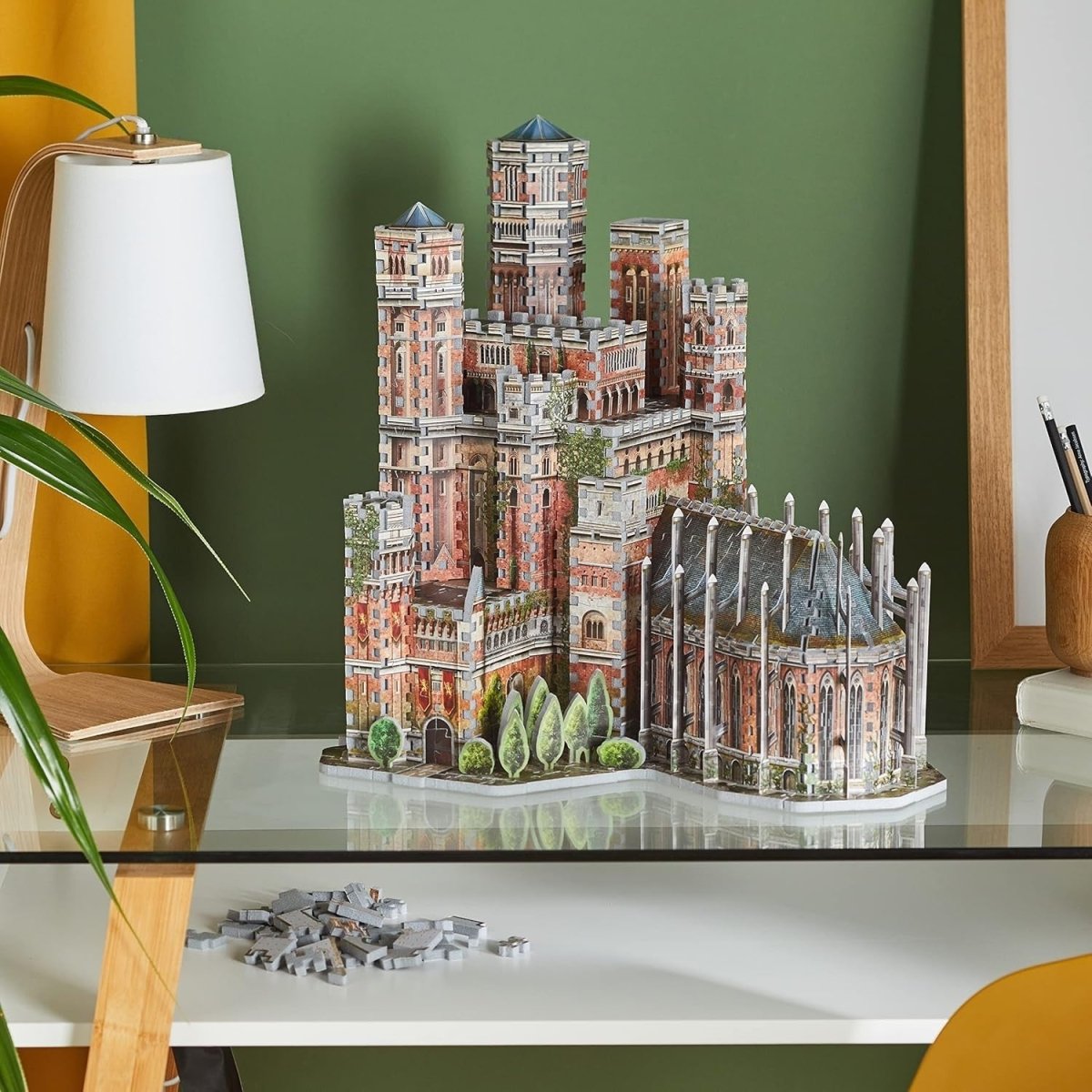 Red Keep 3D Puzzle Fantasy Castle Model 845 Piece Collectors Build Kit - Kwikley