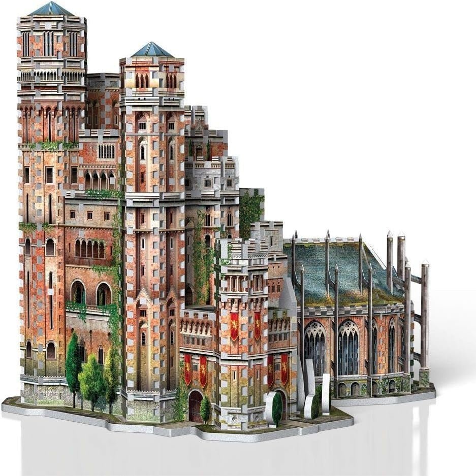 Red Keep 3D Puzzle Fantasy Castle Model 845 Piece Collectors Build Kit - Kwikley