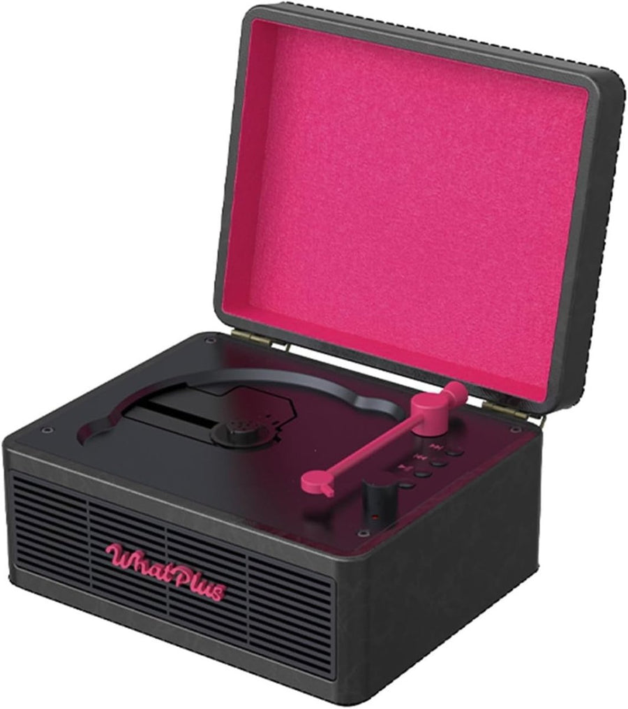 Retro Bluetooth CD Player Suitcase Rechargeable HiFi Speakers AUX TF - Kwikley