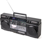 Retro Boombox CD Cassette Player DAB FM Bluetooth USB SD Portable - Kwikley