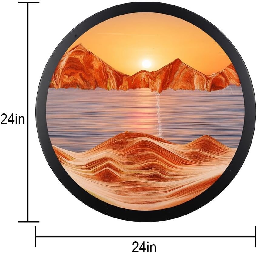 Rotating Sand Art Wall Decor 360° Liquid Motion Frame - Kwikley