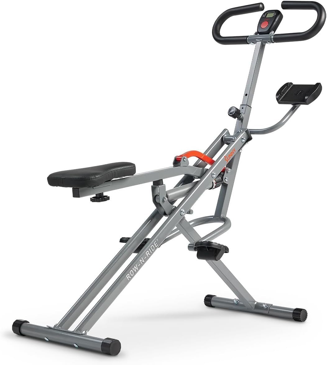 Row N Ride PRO Squat Machine Full Body Workout Cardio Home Trainer - Kwikley