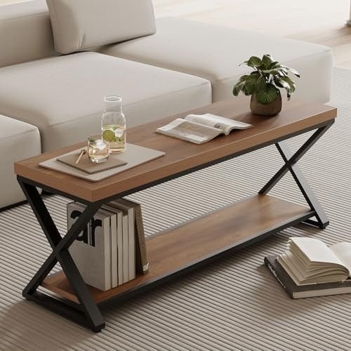 Rustic Oak 120cm Industrial Entryway Bench with Open Storage Shelves - Kwikley
