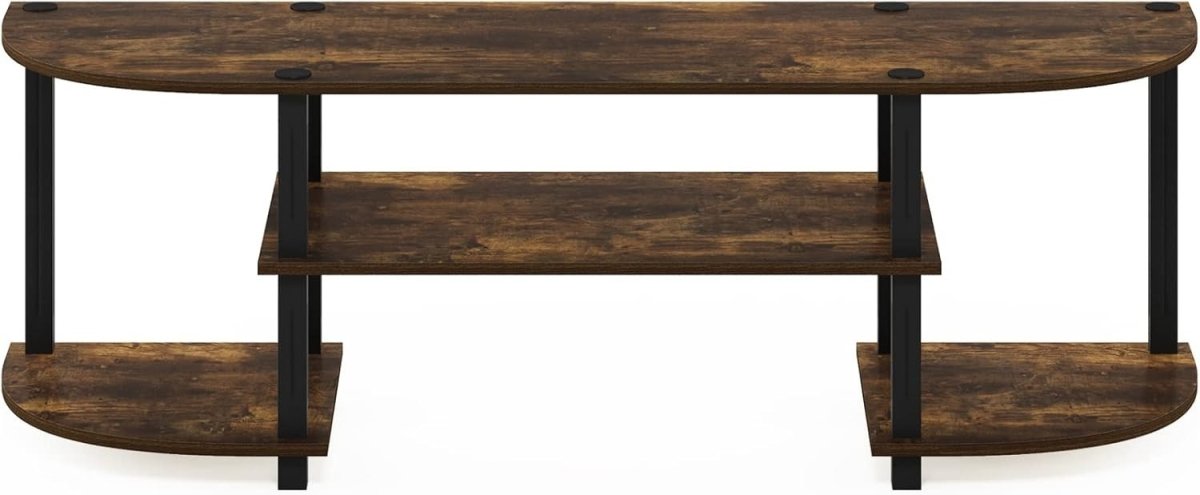 Rustic TV Stand Unit for 50" TV Wood Entertainment Console Shelf - Kwikley