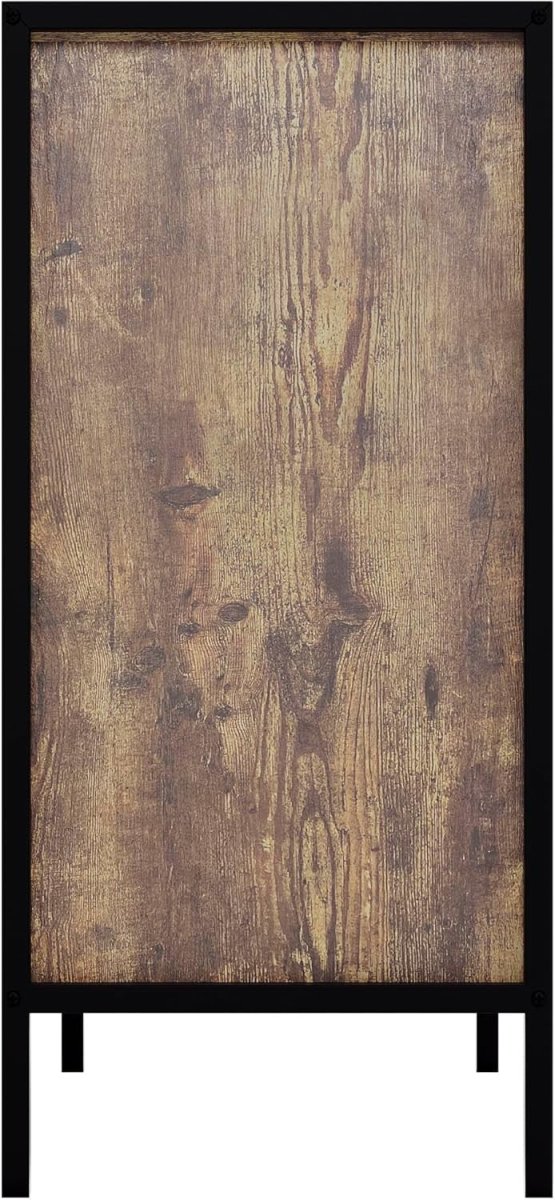 Rustic Under Sink Bathroom Cabinet 2 Door Storage Unit 60x34x65cm Wood - Kwikley