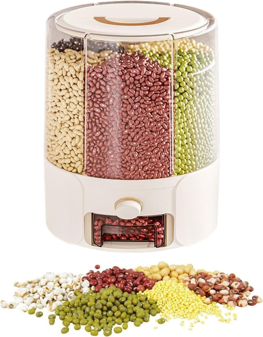 Sealable Rice Dispenser Grain Storage Container Airtight Food Bin - Kwikley