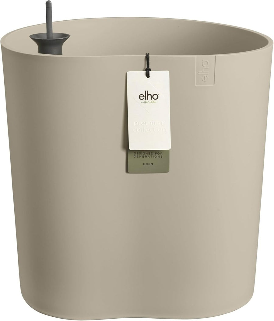 Self Watering Plant Pot 38x43cm Taupe Indoor Outdoor Planter - Kwikley