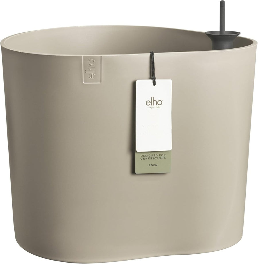 Self Watering Plant Pot 40cm Taupe Indoor Outdoor Planter - Kwikley