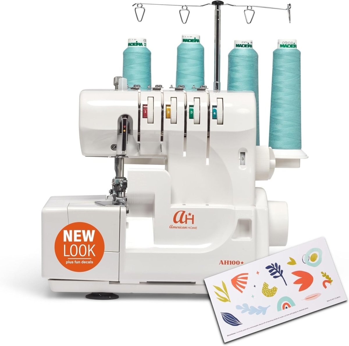Serger Sewing Machine 4 3 2 Thread Differential Feed Free Arm Portable - Kwikley