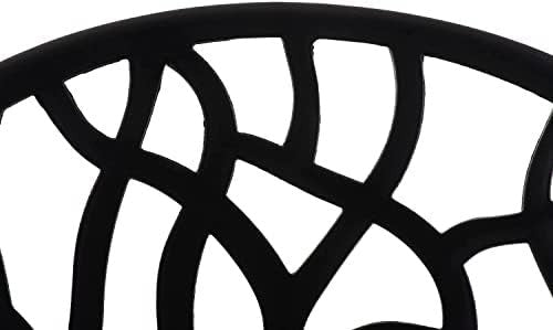 Set of 4 Stackable Black Plastic Dining Chairs Indoor Outdoor Garden - Kwikley