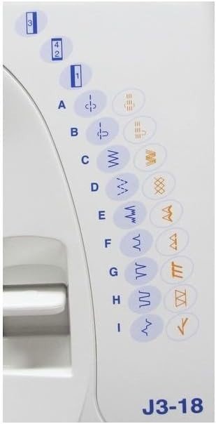 Sewing Machine 18 Stitches Free Arm Buttonhole Drop Feed LED - Kwikley