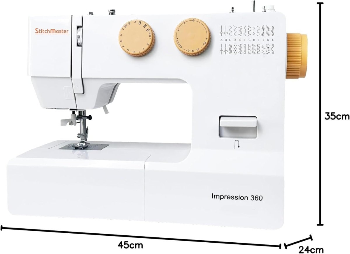 Sewing Machine 24 Stitches Needle Threader Free Arm Portable - Kwikley